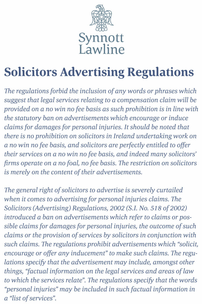 Solicitors-Advertising-Regulations-Synnott-Lawline-Irish Law